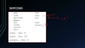 MARIE demonstration | SKIPCOND and JUMP instructions | Part 6