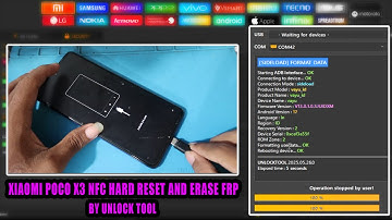 XIAOMI POCO X3 PRO NFC HARD RESET AND ERASE FRP BY UNLOCK TOOL