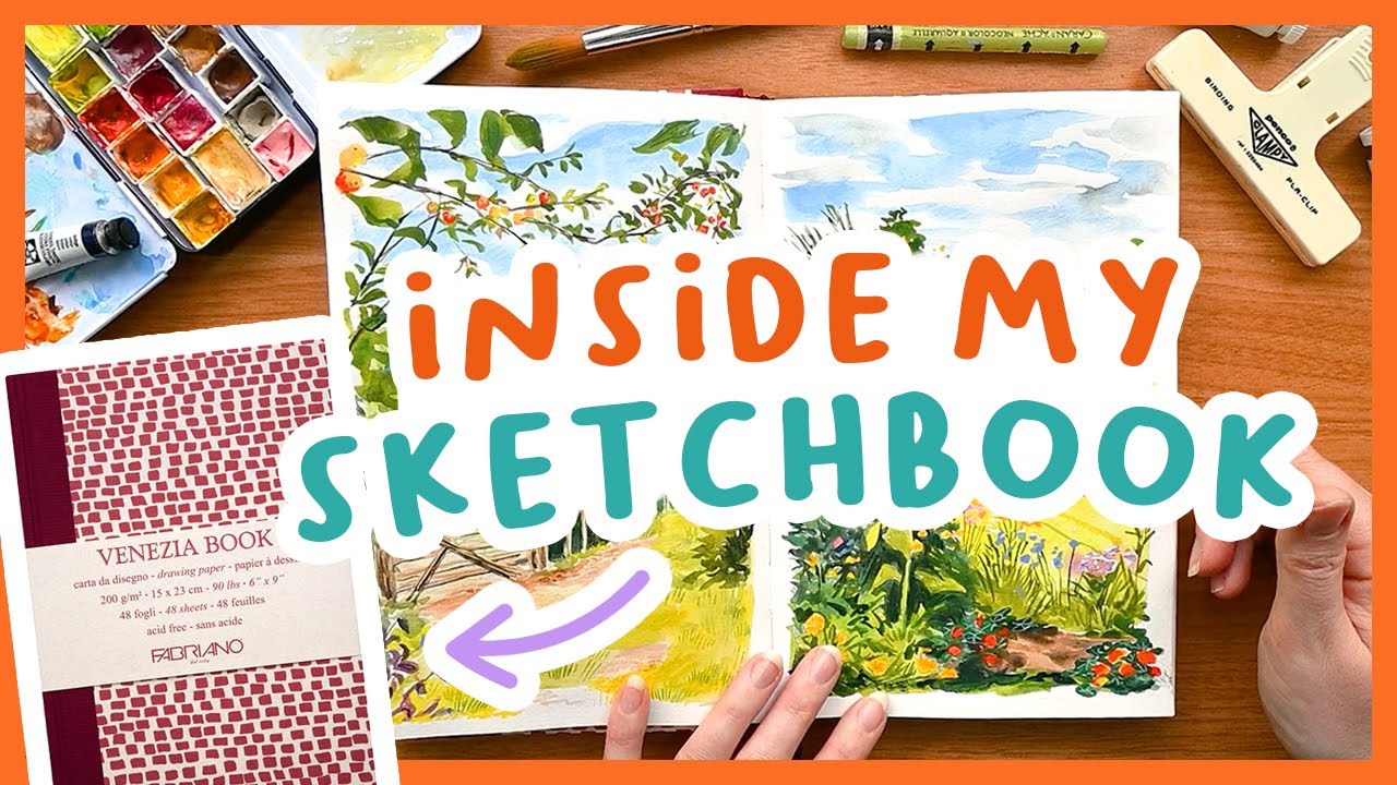 Mixed Media Sketchbook Tour! Fabriano Venezia Sketchbook 🎨👩‍🎨