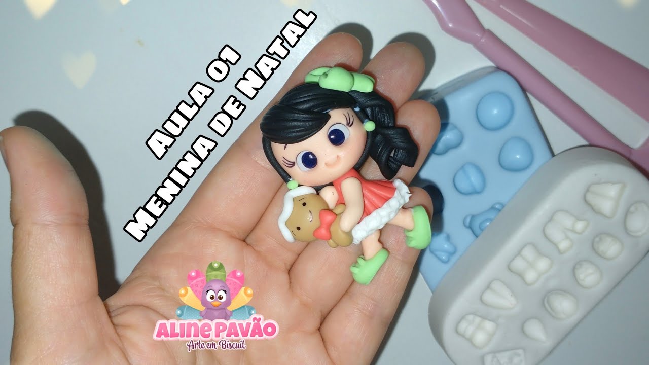 Aula 01- Com MOLDES Menina de Natal
