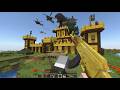 I Started a Full War Against Pillagers in Minecraft.. USING Modern Weapons