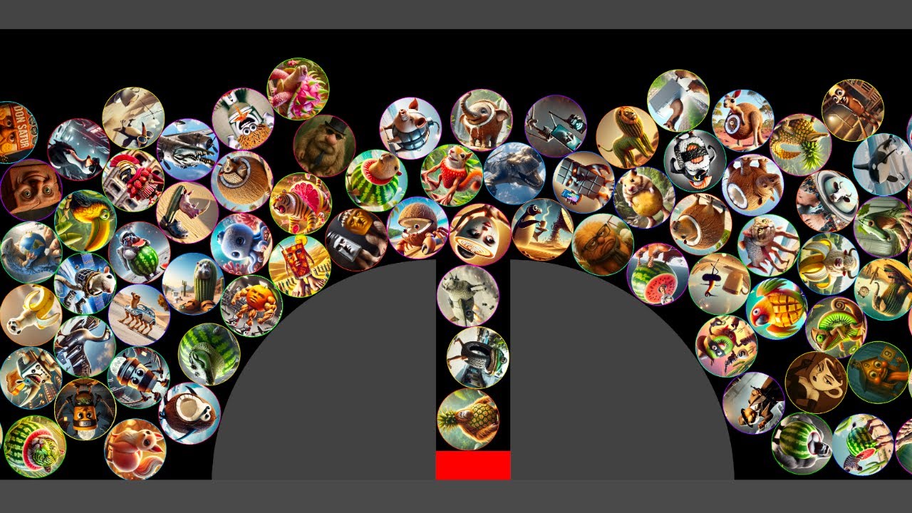 Italian Brainrot Survival Marble Race Who Will Last Till the End?