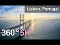 360°, Lisbon, Portugal, 5K aerial video