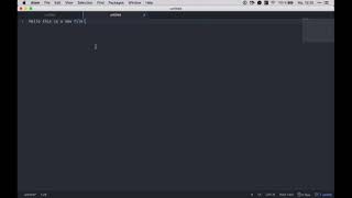 How to create a new File in Atom