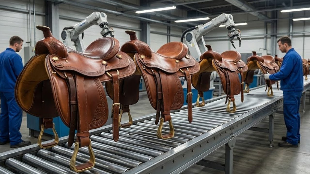 Inside the Largest Horse Saddle Factory: From Raw Materials to Timeless Design (Full Process)