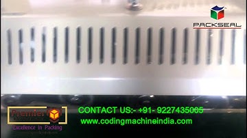 CONTINOUS BAND SEALER WITH BATCH CODING, BATCH PRINTING MACHINE , PACKING MACHINE