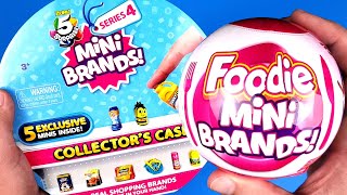 Opening Mini Brands Series 4 Collector's Case and More