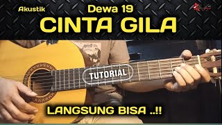 Kunci Gitar  Dewa 19  Cinta Gila  Chord Gitar Akustik Mudah