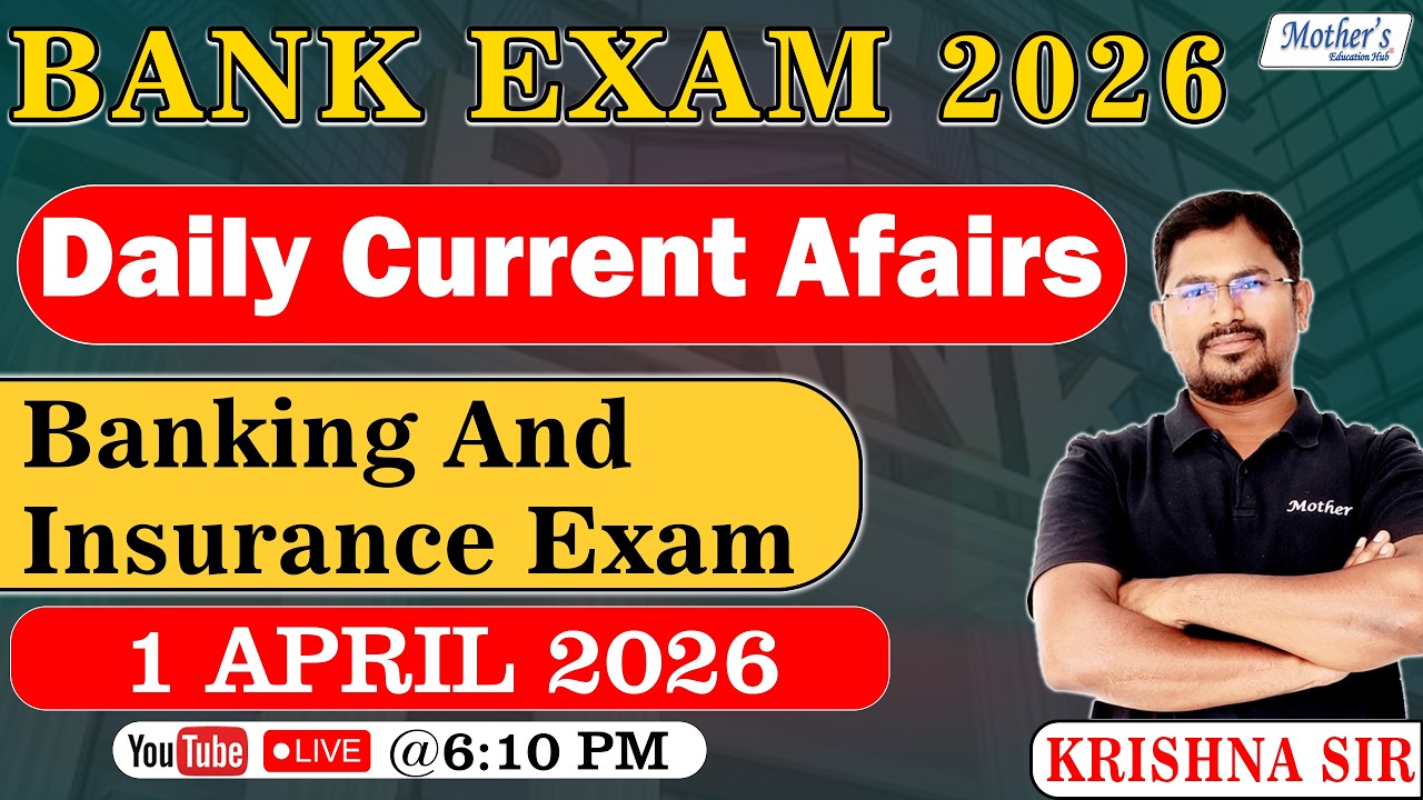 Daily Current Affairs 1 April 2026 | Bank Exam 2026 | Banking ...