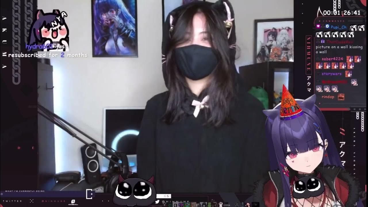 Akuma Nihmune IRL Catgirl Aka NyAgatha Face Reveal Numi - YouTube