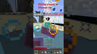 Killing players in lifesteal kit #lifestealsmp #flamefrags #minecraftpvp #lifestealkit #minecraft