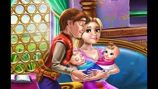 Disney Princess Rapunzel Twins Family Day - Girls Game screenshot 1