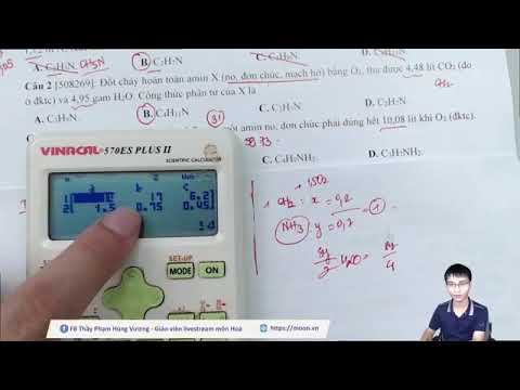 Video Thầy Vương - Hóa 12 - Bài tập đốt cháy Amin - youtube