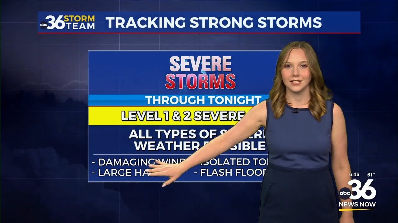 Strong to severe storms possible to end our Friday - YouTube