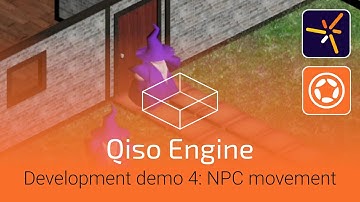 Qiso: Isometric game engine NPC movement demo