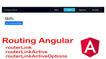 Routing and Navigation Angular (Part 1) - routerLink / routerLinkActive / routerLinkActiveOptions