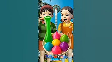 Squid Game AI Colorful Edible Slime ASMR #squidgame #squidgame2 #ai #asmr