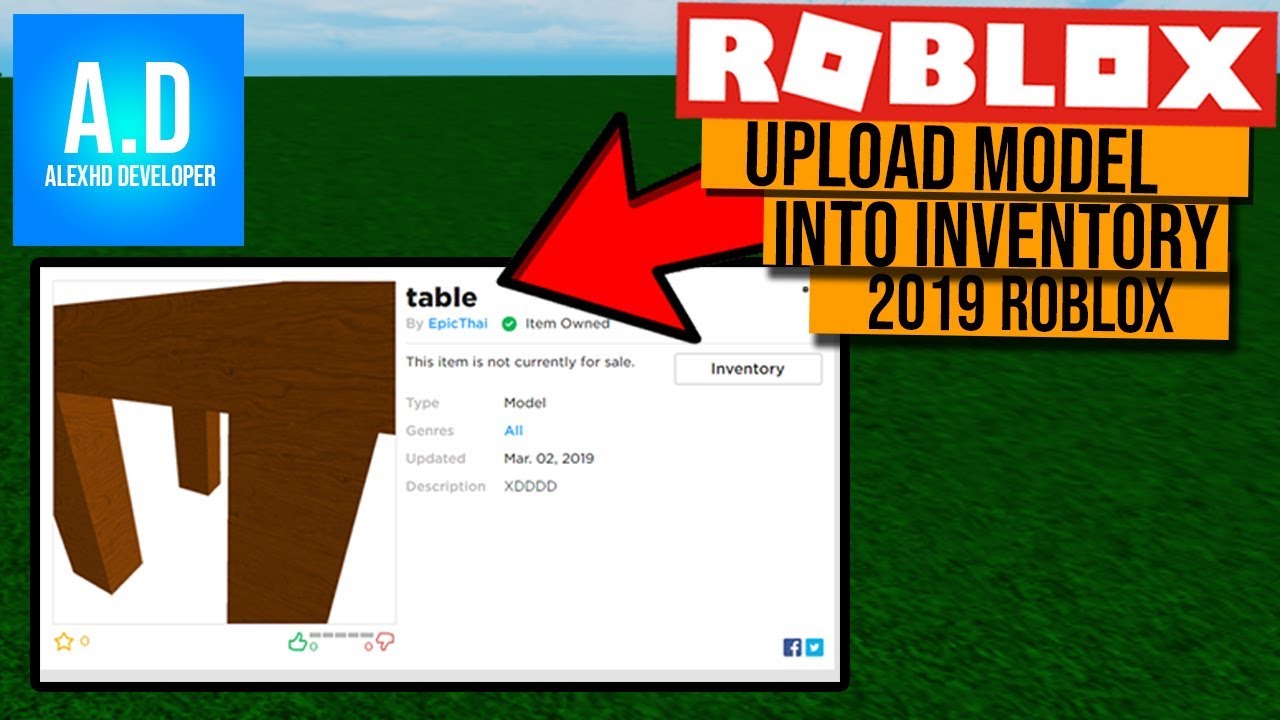 How To Upload Model To Roblox In Roblox Studio Youtube