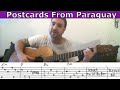 Tutorial: Postcards From Paraguay (Mark Knopfler) - Fingerstyle Guitar w/ TAB | LickNRiff