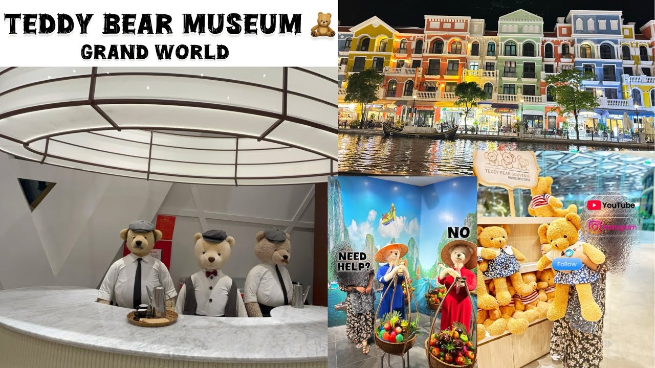 Teddy bear museum in grand world |phu quoc |Vietnam | explore with me | voiceover | 