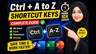 Ctrl + A to Z Keyboard Shortcuts | All 26 Computer Shortcut Keys Explained | MS Word & Windows 2026” screenshot 4