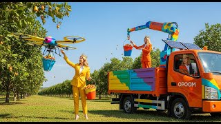 Re100 Fruit Harvesting Ai Robot Truck And Drone Solution For Humanitys Food