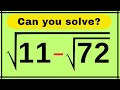 Chinese | A Very Interesting Square Root Algebra Problem | Math Olympiad Brain Buster 