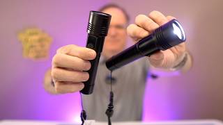 High Lumens Rechargeable LED Flashlight, 2 Pack
