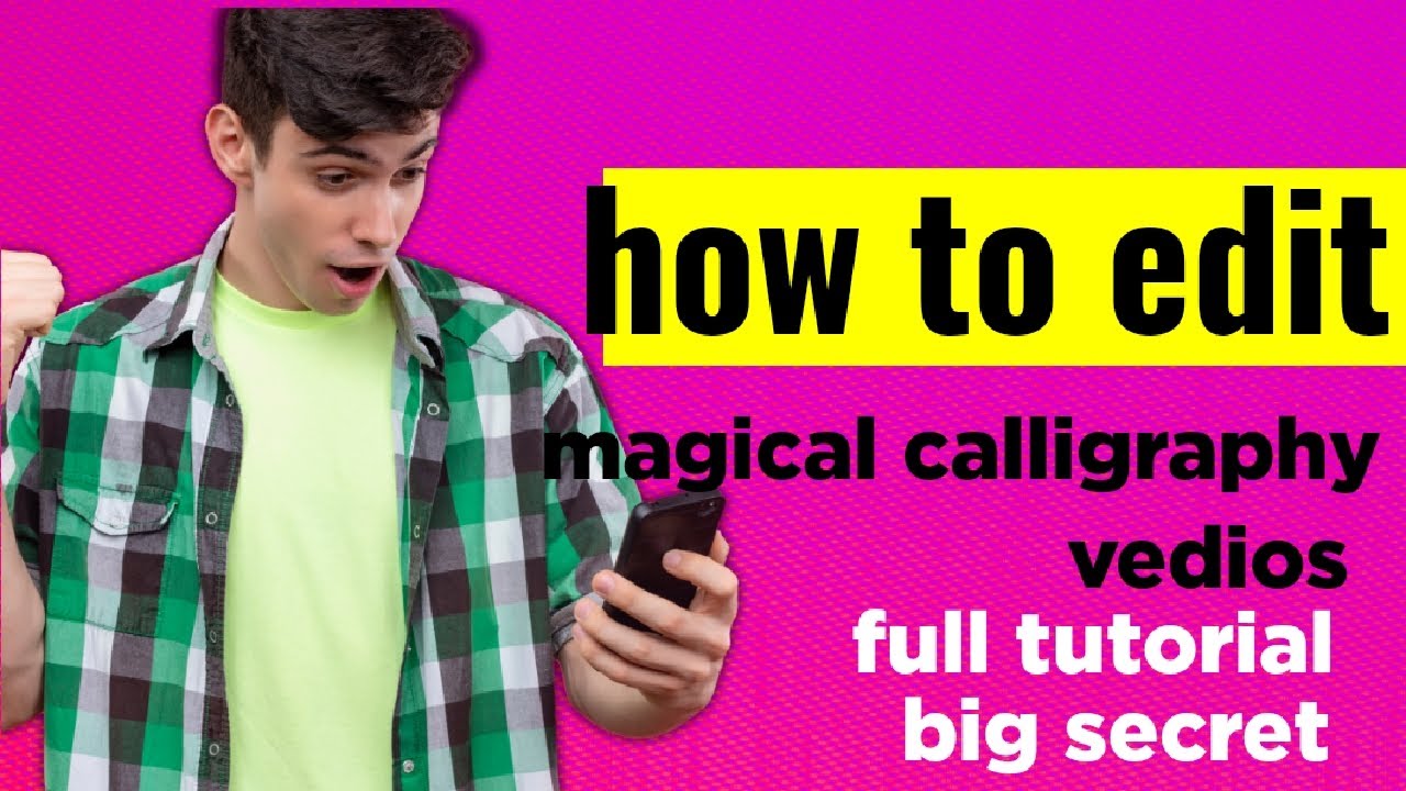 how to do magical calligraphy green screen lattering secret full tutorial inshot app