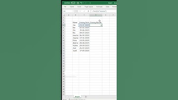 How to extract month name from date in Excel #shortfeed #excel #shorts