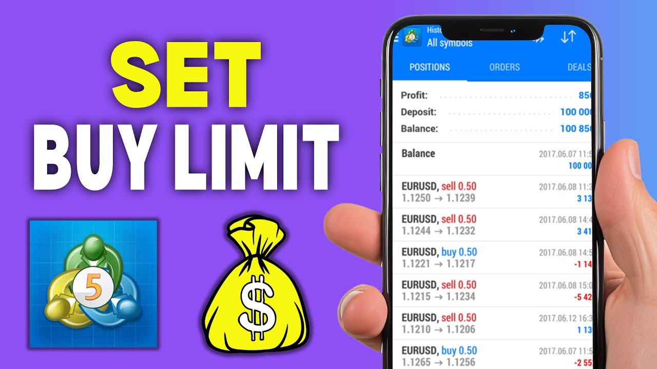 How To Set Buy Limit On Metatrader 5 - YouTube