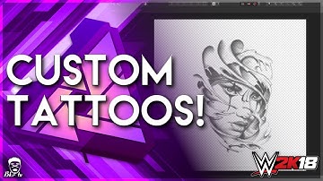 WWE2K18 | How to create custom tattoos | Affinity Photo tutorial