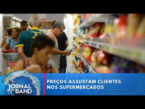 Preços assustam clientes nos supermercados | Jornal da Band