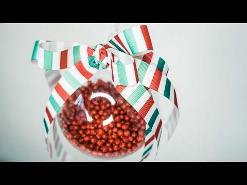 DIY: Christmas Ornament Red White and Green || Dollar Tree