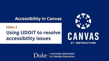 Using UDOIT to resolve accessibility issues