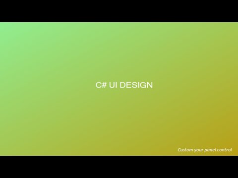 C# Tutorial - Creating Gradient Panel | FoxLearn