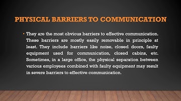 CLASS X CHAPTER 3 BARRIERS IN COMMUNICATION