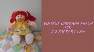 Adult Doll Collector Vintage Cabbage Patch Kid IC2 Factory 1984