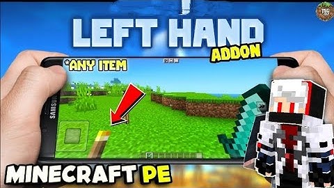 Left hand mod Latest version (Minecraft pe 1.21) | technical Saumya gaming 07