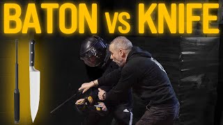 Baton vs Knife | Self Defense Techniques by Nick Drossos