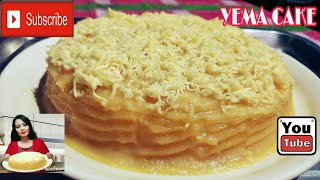 How To Make Yema Sponge Cake With Cheese Topping Without Oven