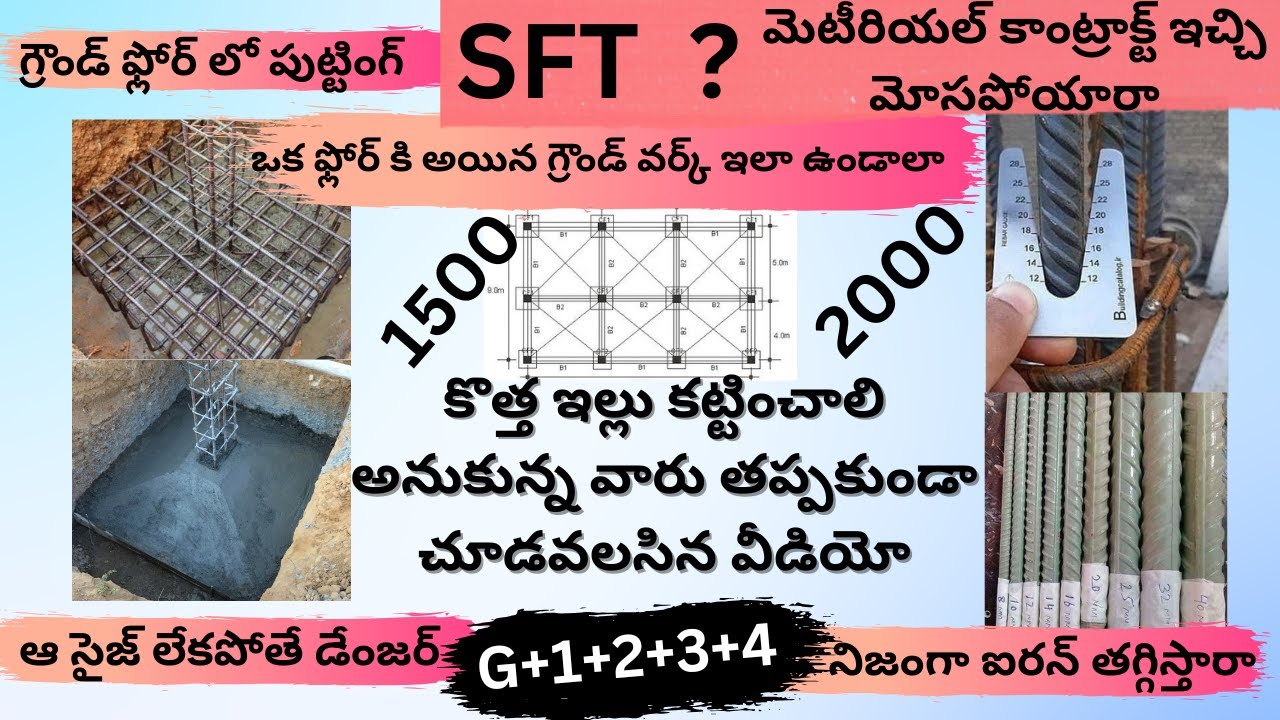 New construction SFT cost details #SFT #material #home #construction  #andhrapradesh