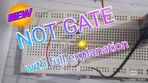 NOT GATE using transistor with full explanation/breadboard/circuit diagram