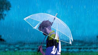 Tranquility Echoes: Rain's Melody in a Seaside Resort Retreat - Lofi Lullabies
