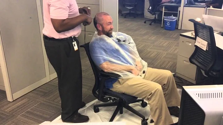 Boss Greg Varner shaves his head for a great cause...