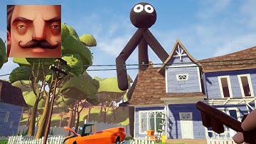 Hello Neighbor - New Neighbor Big Stickman Act 1 Gameplay Walkthrough Part 160