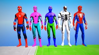 Epic 561 GTA 5 Ragdoll Battle - Spider-Man vs Minions & Hulk #HADI4T5GAMING
