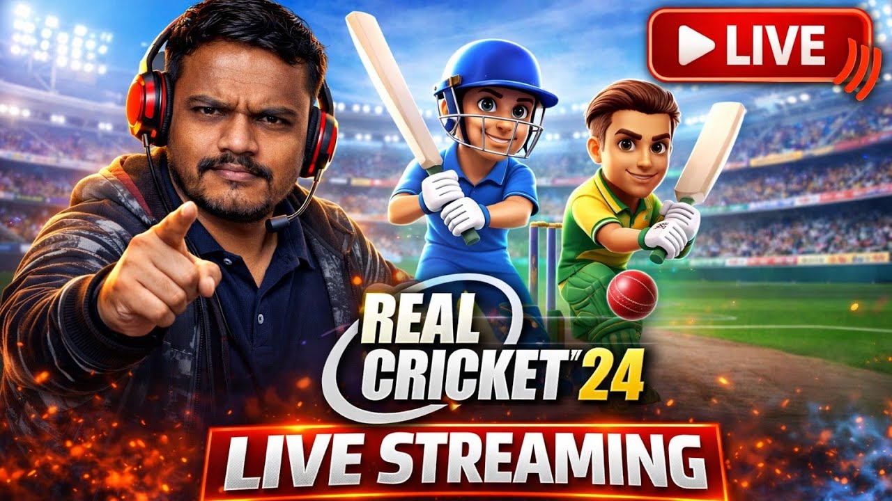 Real Cricket Live Match by Krafton 😘 | 