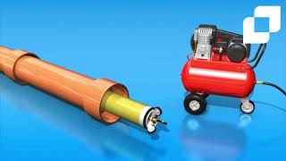 How to prepare and install a fibreglass matting drain pipe liner #plumbing #cipp #pipelining #drain