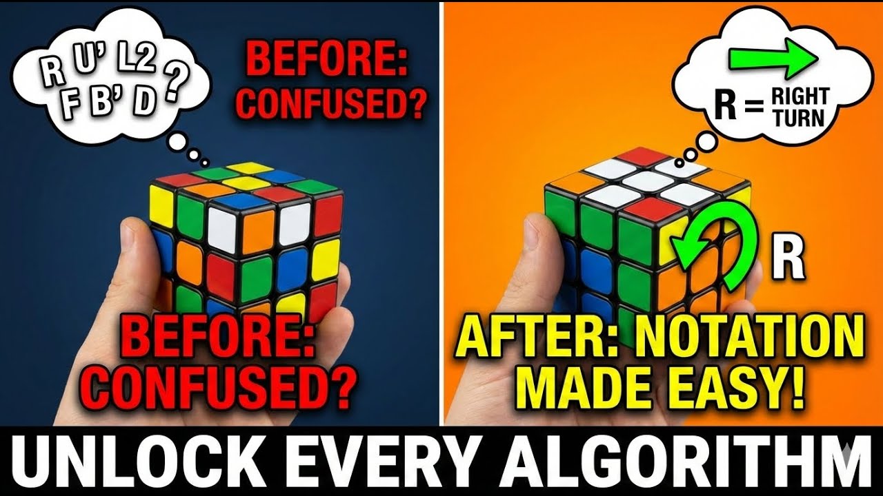 Algorithms- 3x3 Notation Tutorial | Speedcubing - YouTube